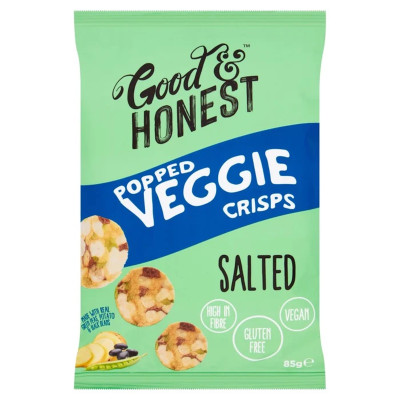 Good&Honest Veggie Soya Pea Salted Crisps 85 g
