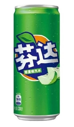 detail Fanta Green Apple Asia 330 ml