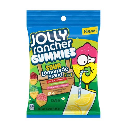 Jolly Rancher Sour Lemonade Stand Gummies 184 g