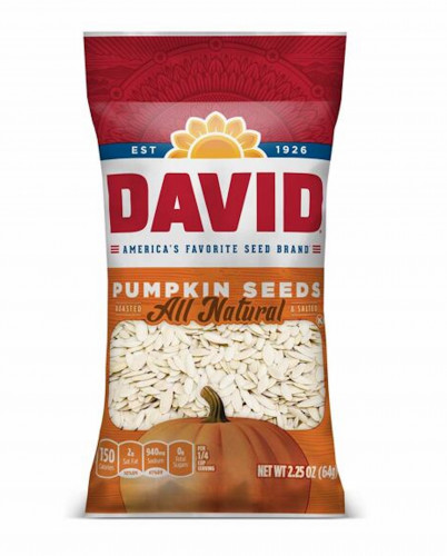 detail David Pumpkin Seeds All Natural 64 g