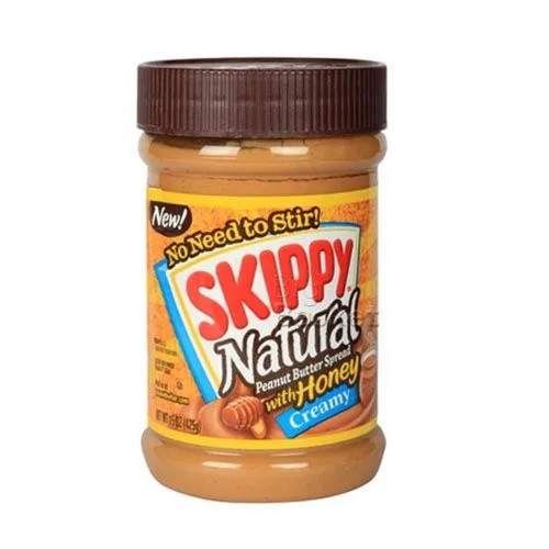 detail Skippy Natural Creamy Peanut Butter with Honey 425 g