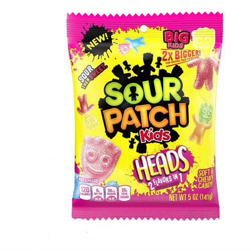 detail Sour Patch Kids Heads 2 in 1 141 g