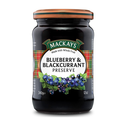 detail Mackays Blueberry & Blackcurrant Preserve 340 g
