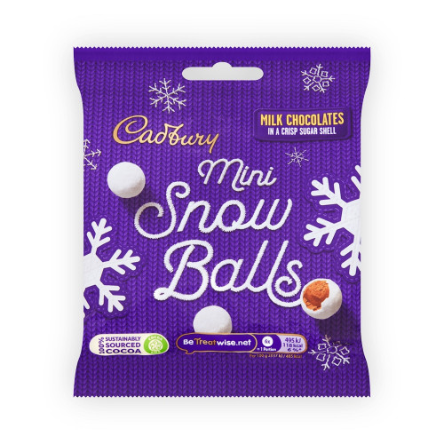 detail Cadbury Mini Snow Balls 80 g