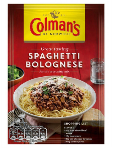 detail Colman´s Spaghetti Bolognese Seasoning 44 g