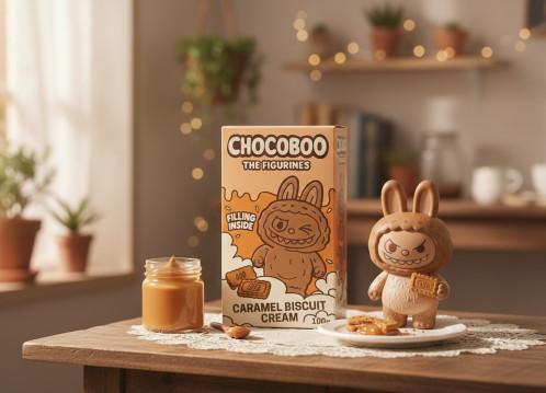 detail Chocoboo Caramel Biscuit Cream 100 g