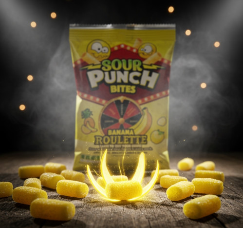 detail Sour Punch Bites Banana 142 g