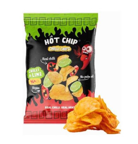 detail Hot Chip Chilli & Lime Chips 80 g