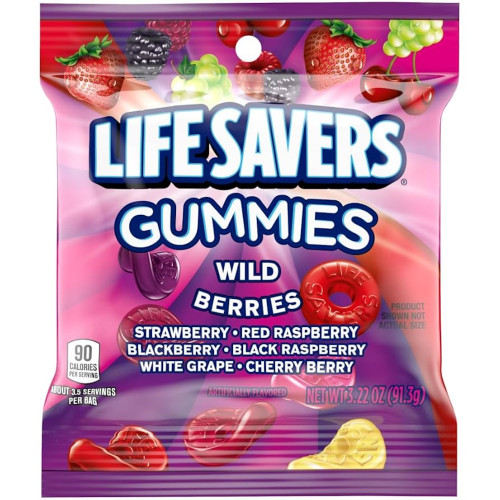 detail Lifesavers Gummies Wild Berries 91 g (MHD - 31.07.2025)