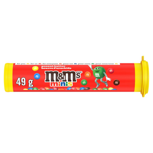detail M&M's Minis Peanut Butter 49,3 g (MHD - 01.05.2025)