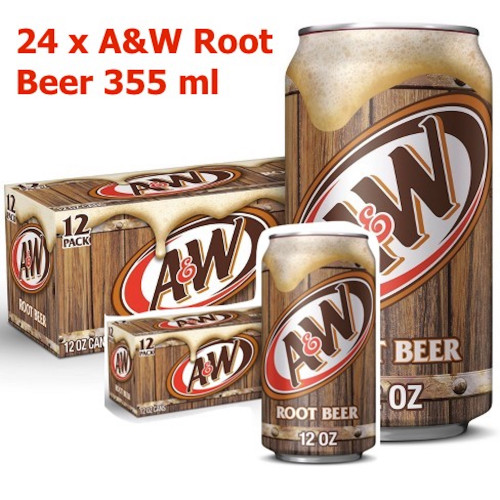 detail 24 x A&W Root Beer 355 ml