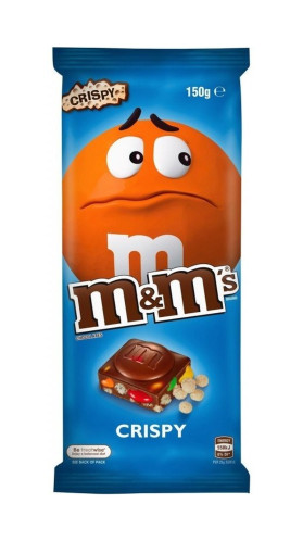 detail M&M´s Crispy Milk Chocolate 150 g