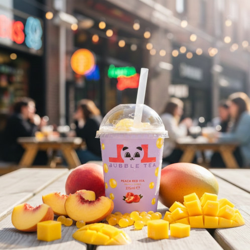 detail LoL Bubble Red Peach 275 ml