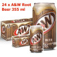 preview 24 x A&W Root Beer 355 ml