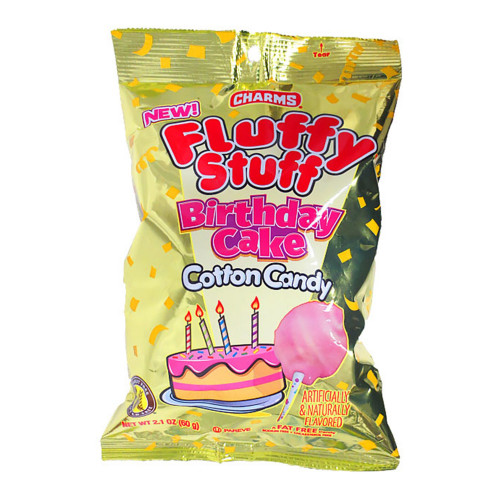 detail Charms Fluffy Stuff Birthday Cake Cotton Candy 60 g