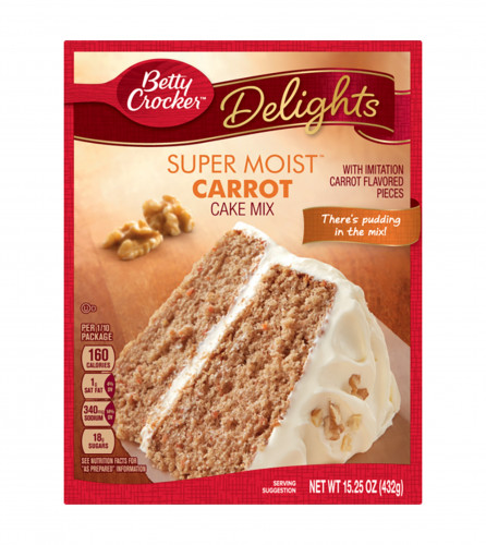 detail Betty Crocker Delights Super Moist Carrot 432 g