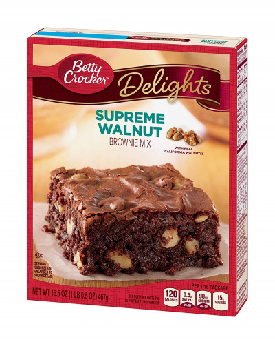 detail Betty Crocker Supreme Walnut Brownie Mix 467 g