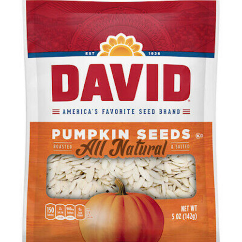 detail David Pumpkin Seeds All Natural 142 g
