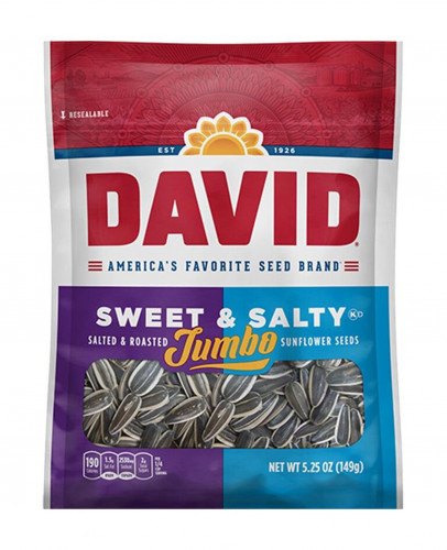 detail David Sweet & Salty Jumbo Sunflower Seeds 149 g