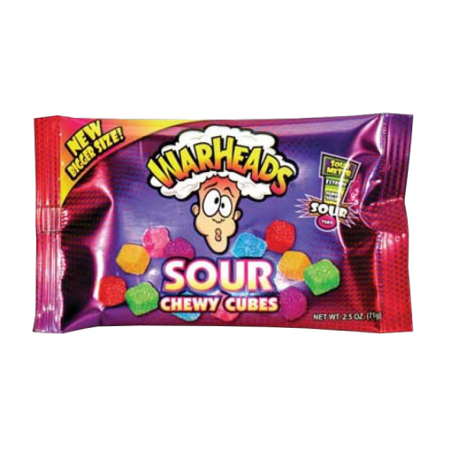 detail Warheads Chewy cubes 70 g