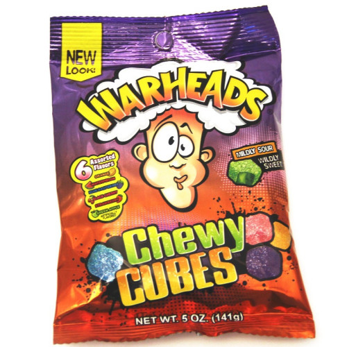 detail Warheads Sour Chewy Cubes 141 g