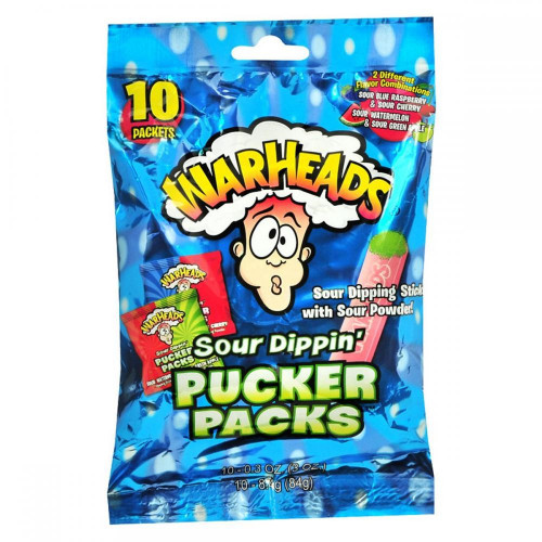 detail Warheads Sour Dippin’ Pucker Packs 10ct