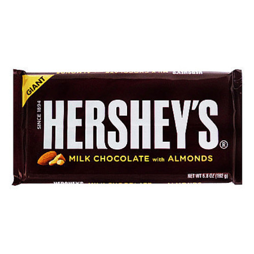 detail Hershey's Milk Chocolate  with Almonds 192 g
