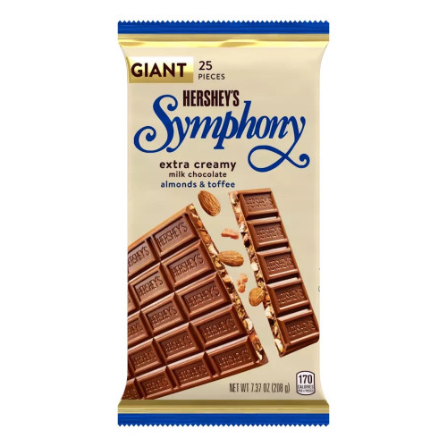 detail Hershey's Symphony Extra Creamy Milk Chocolate 208 g