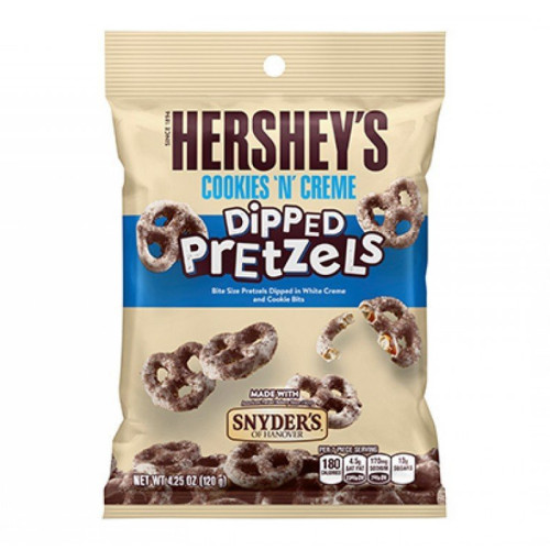 detail Hersheys Cookies & Creme Pretzels 120 g