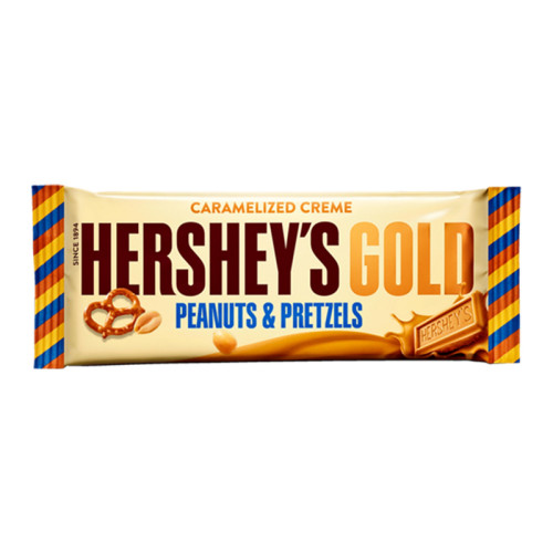 detail Hershey's Gold Peanuts & Pretzels Chocolate 39 g