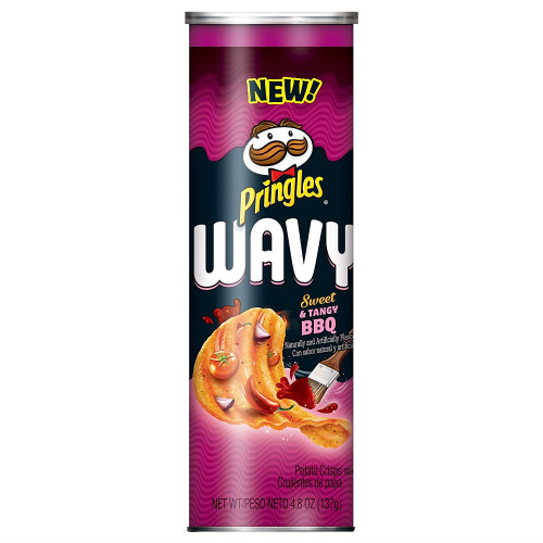 detail Pringles Wavy Sweet Tangy BBQ 137 g