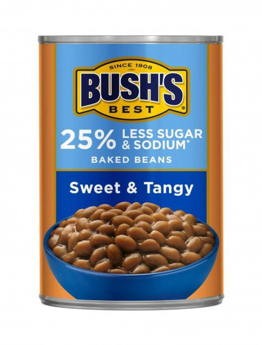 detail Bushs Baked Beans Sweet & Tangy 445 g