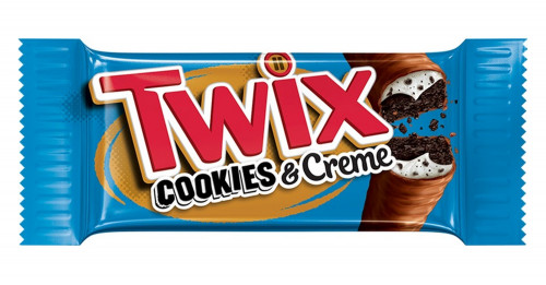 detail Twix Cookies & Creme 38,6 g