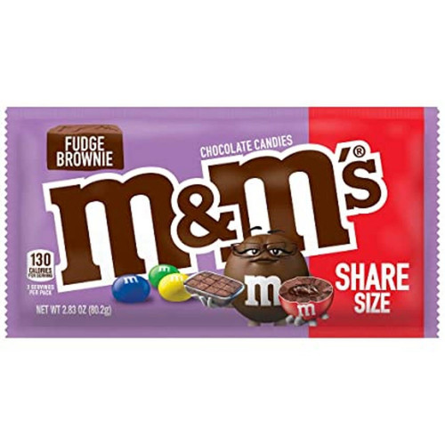 detail M&M's Fudge Brownie Share Size 80g