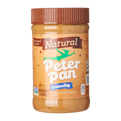 detail Peter Pan Natural Crunchy Peanut Butter 462 g