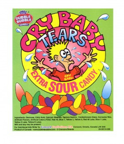 detail Cry Baby Tears Extra Sour Candy 56 g