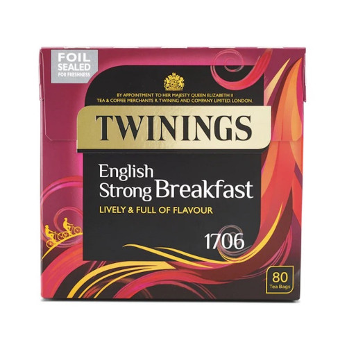 detail Twinings Strong English Breakfast Tea 80S 250 g