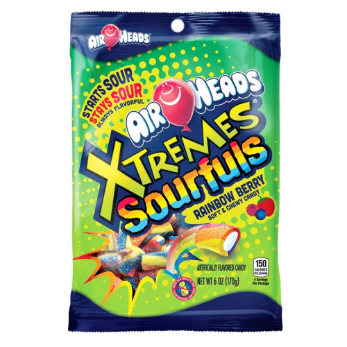 detail Airheads Xtremes Sourfuls Rainbow Berry 170 g
