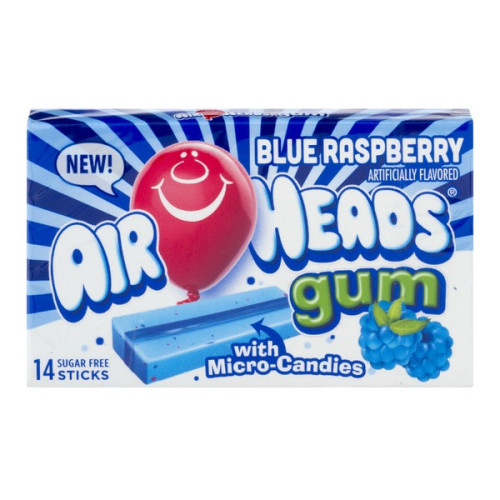 detail Airheads Blue Raspberry Gum 34 g