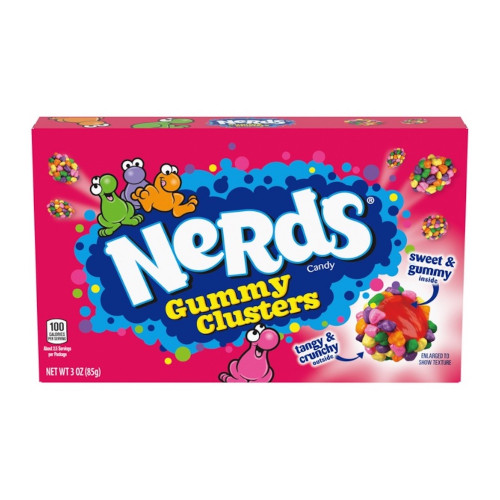 detail Nerds Gummy Clusters Box 85 g