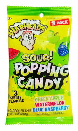 detail Warheads Sour Popping Candy 21 g