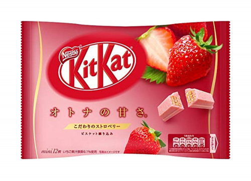 detail Kit Kat Mini Strawberry 136 g