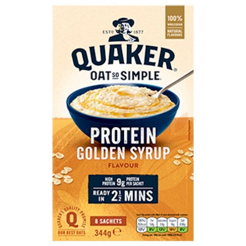 detail Quaker Protein Golden Syrup 344 g