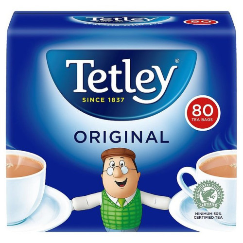 detail Tetley Tea 80 Tea Bags 250 g