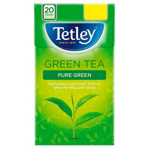 detail Tetley Pure Green Tea 20 Tea Bags 40 g