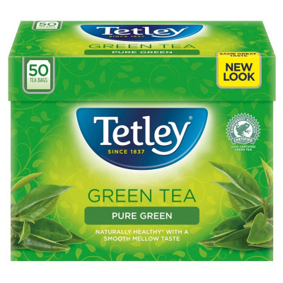 Tetley Green Tea Pure Green 50 Bags 100 g