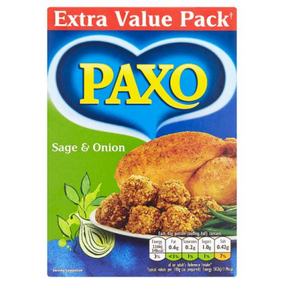 Paxo Sage & Onion Stuffing 340 g