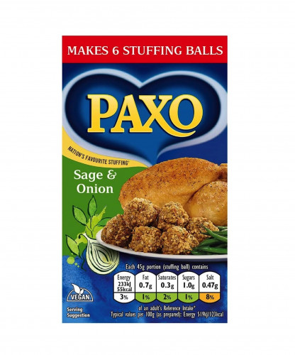detail Paxo Sage & Onion Stuffing Mix 85 g