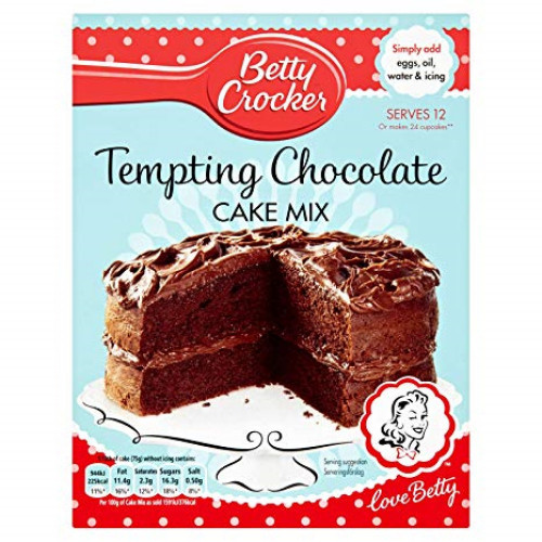detail Betty Crocker Tempting Chocolate Cake 425 g