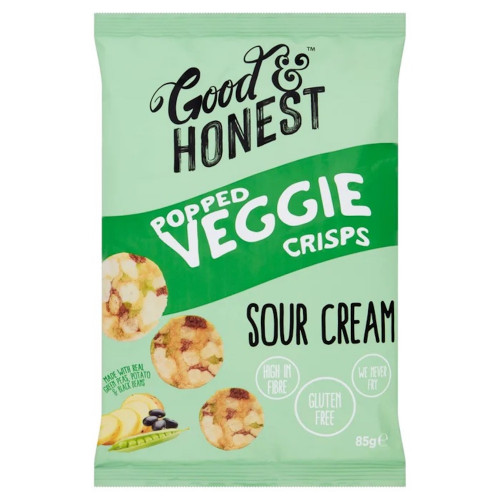 detail Good&Honest Veggie Sour Cream Crisps 85 g